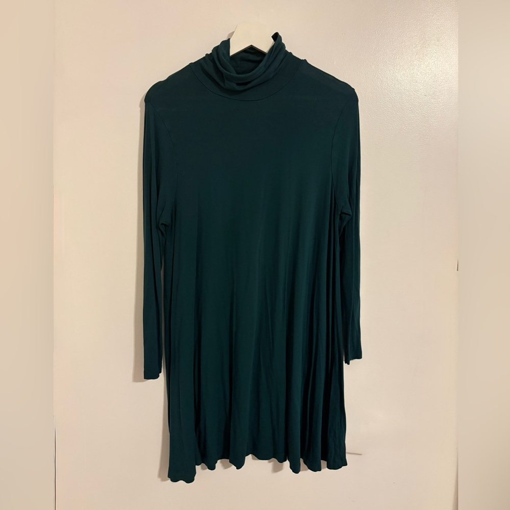 Forrest green ASOS petite swing dress